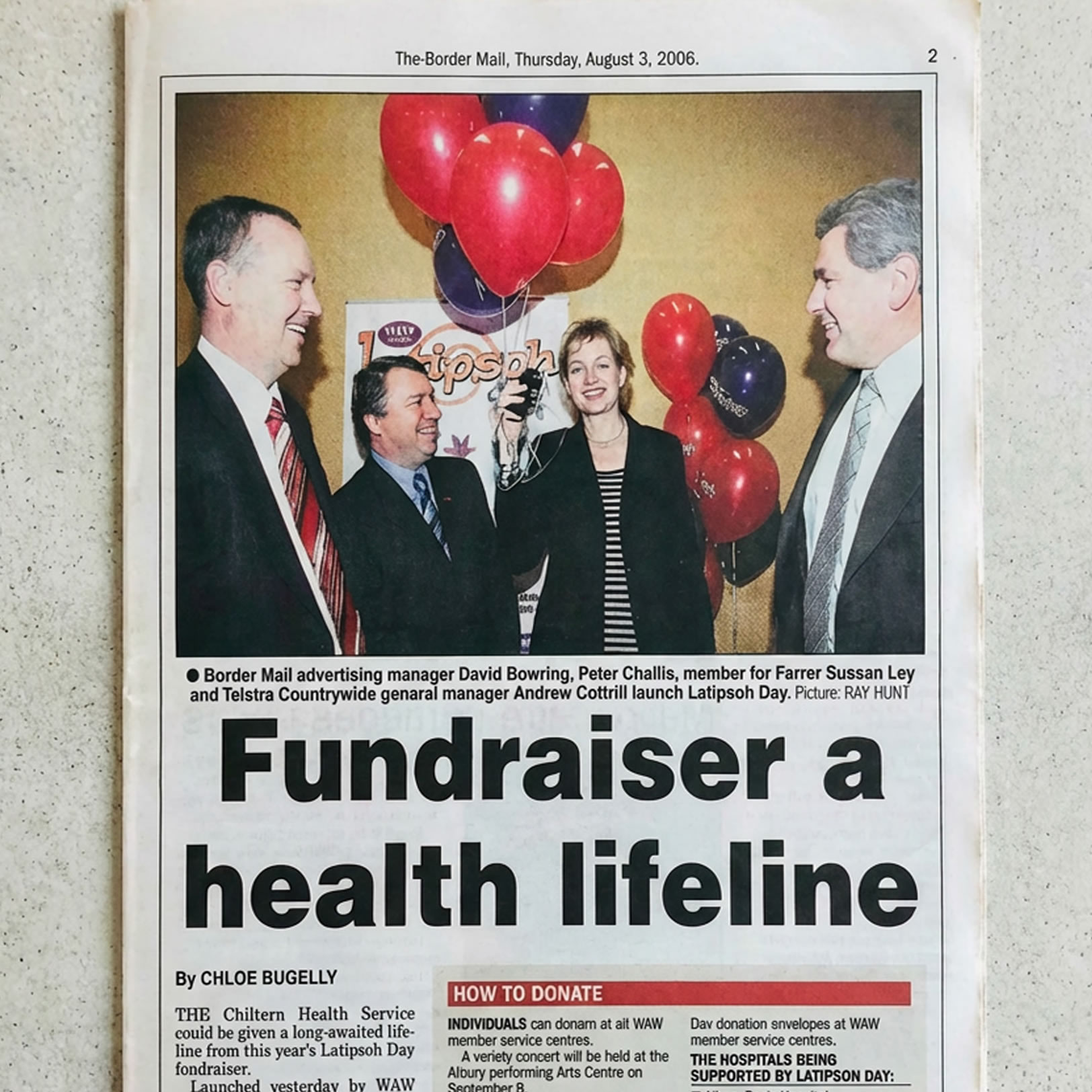 Yackandandah Aged Care timeline - 2006